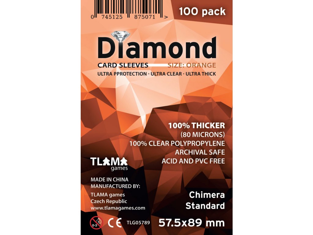 Obaly na karty Diamond Orange: Chimera Standard 57,5x89