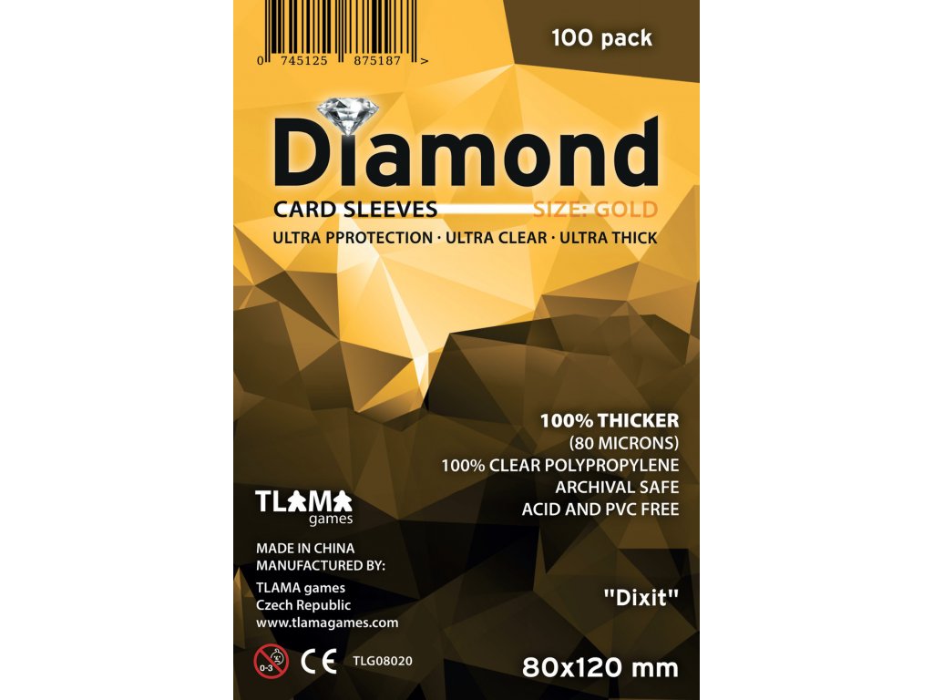 Obaly na karty Diamond Gold: Dixit 80x120