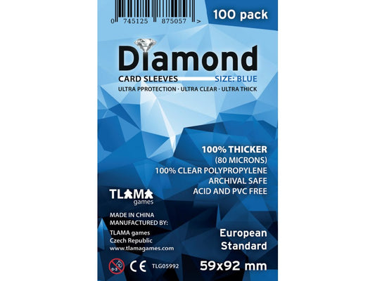 Obaly na karty Diamond Blue: European Standard 59x92